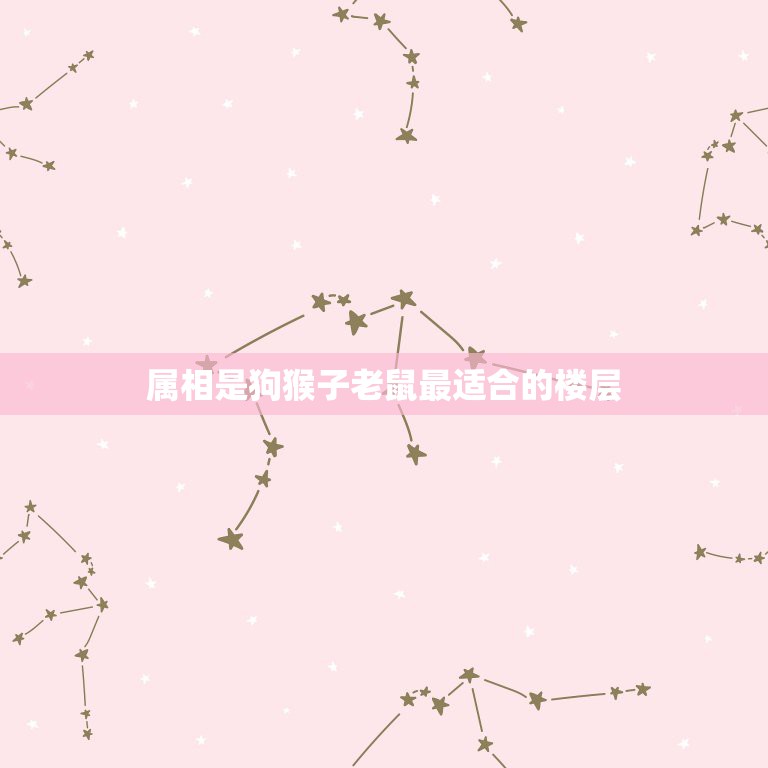 属相是狗猴子老鼠最适合的楼层，选楼房各个属相应住几层  第1张