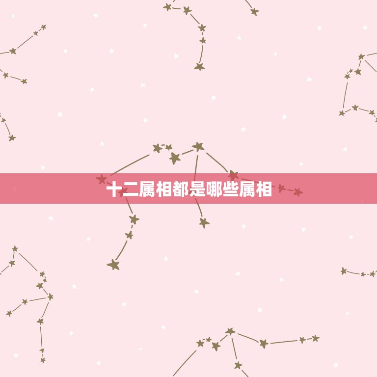 十二属相都是哪些属相，十二生肖都有那些  第1张