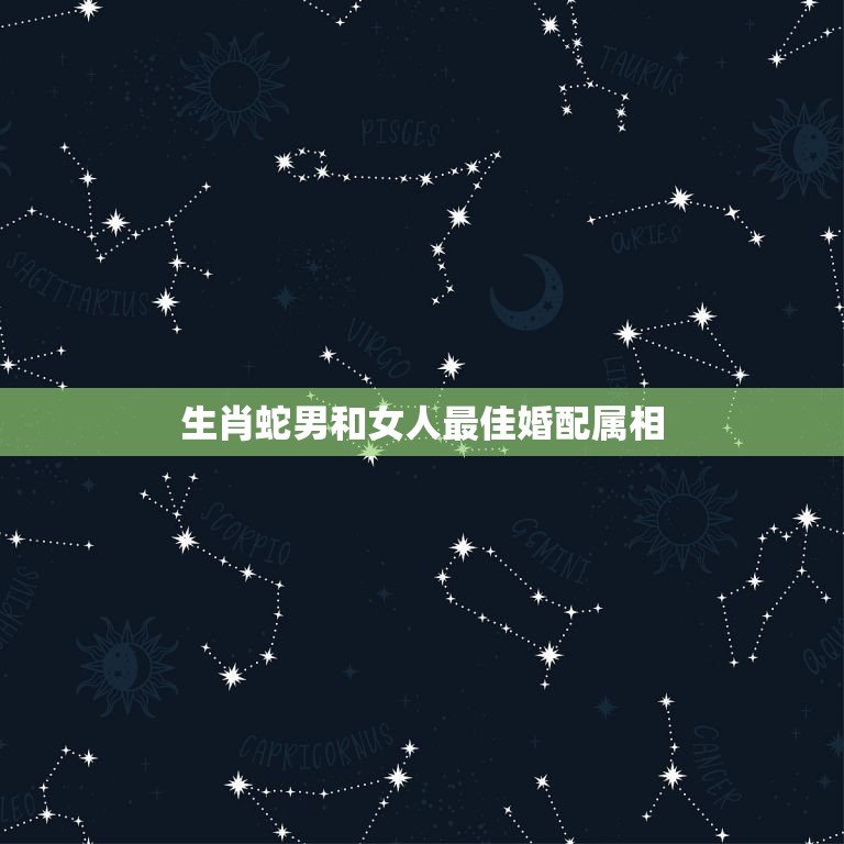 生肖蛇男和女人最佳婚配属相，蛇和什么生肖最配？属蛇的属相婚配表大全  第1张