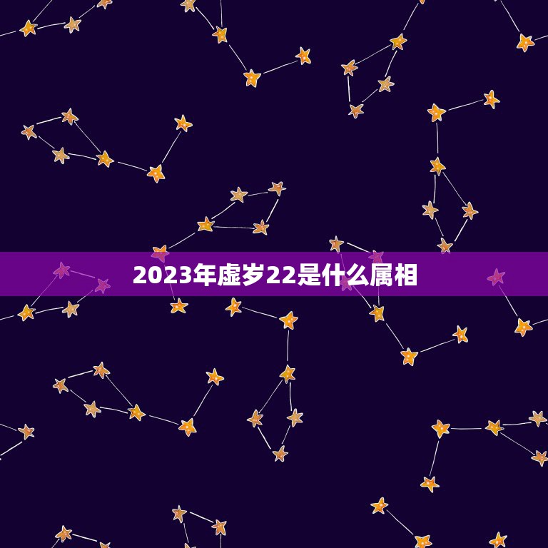 2023年虚岁22是什么属相，2023年二十二岁属什么生肖？  第1张