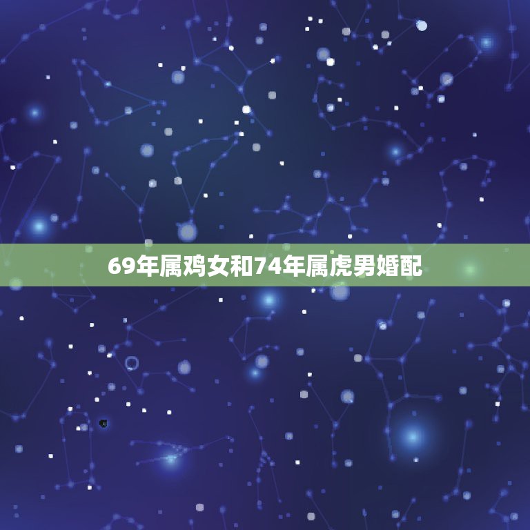 69年属鸡女和74年属虎男婚配，69年属鸡的女人和男的74年属虎的男人  第1张