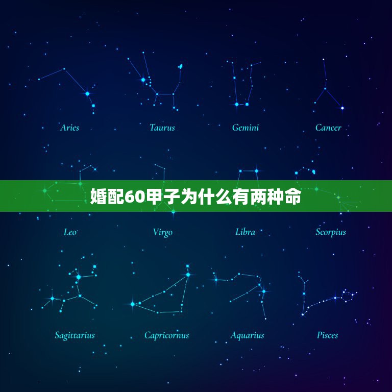 婚配60甲子为什么有两种命，六十花甲子，男女同命伦什么意思  第1张