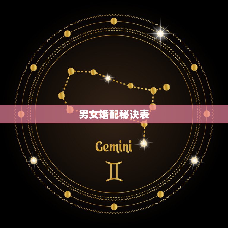 男女婚配秘诀表，婚姻配对属相表  第1张
