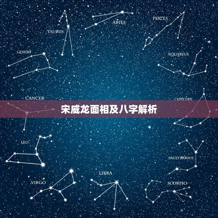 宋威龙面相及八字解析，什么样的长相可以被称为浓颜系？  第1张