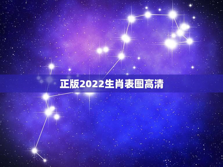 正版2022生肖表图高清 2022年最旺最顺的生肖