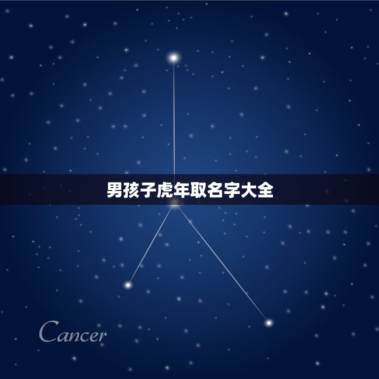 男孩子虎年取名字大全 属虎名字寓意好的字