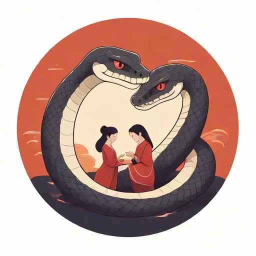 属蛇的和属蛇的相配吗属蛇的婚姻，蛇和蛇属相合不合婚姻  第4张