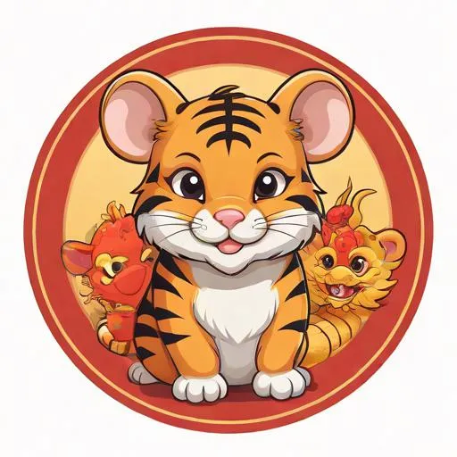 十二生肖子鼠丑牛寅虎卯兔后面：子鼠,丑牛,寅虎,卯兔,辰龙  第2张