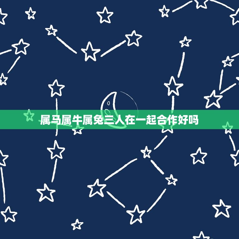 属马属牛属兔三人在一起合作好吗(三个不同属相的人合作的优缺点)  第1张