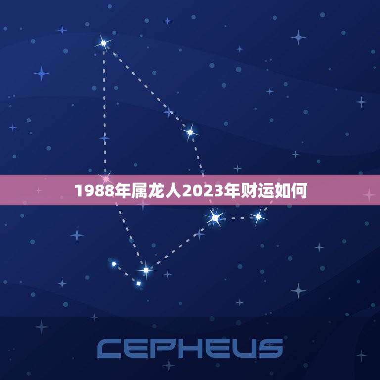 1988年属龙人2023年财运如何？(介绍龙年生肖运势)  第1张