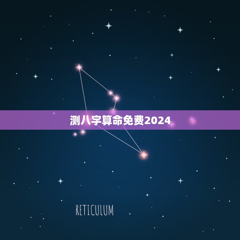 测八字算命免费2024(介绍2024年八字命盘的吉凶)  第1张