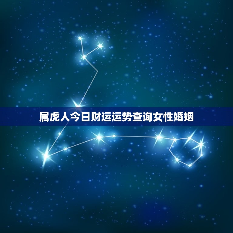 属虎人今日财运运势查询女性婚姻(如何把握财富和婚姻的机会)  第1张