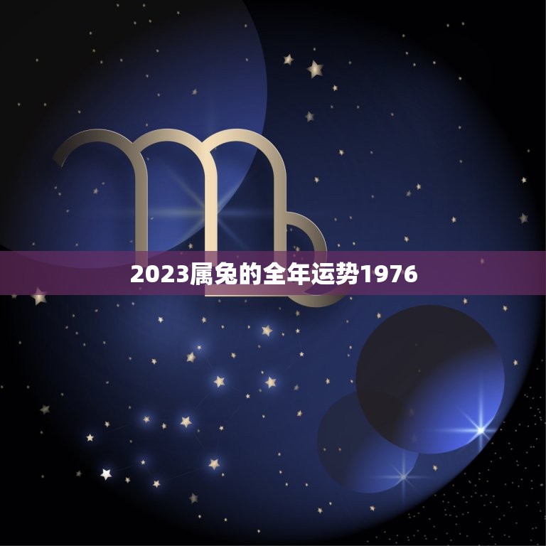 2023属兔的全年运势1976(兔年大吉财运亨通)  第1张