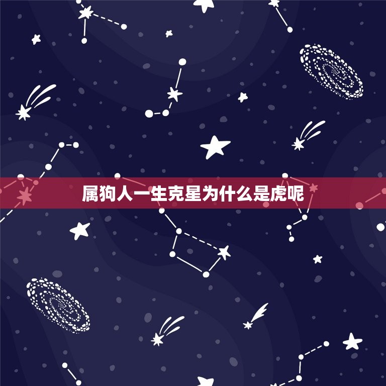 属狗人一生克星为什么是虎呢(介绍狗虎相冲的原因)