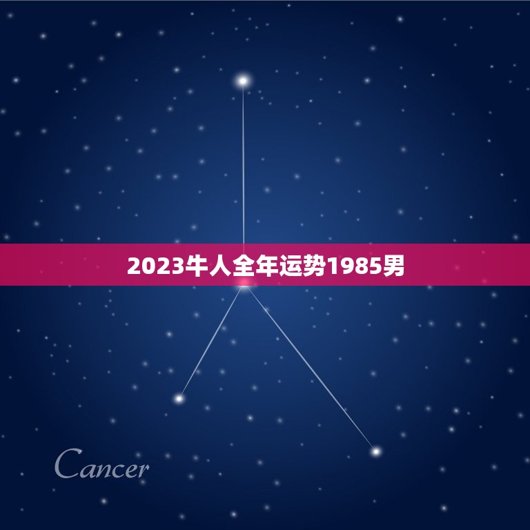2023牛人全年运势1985男(事业财运双丰收)