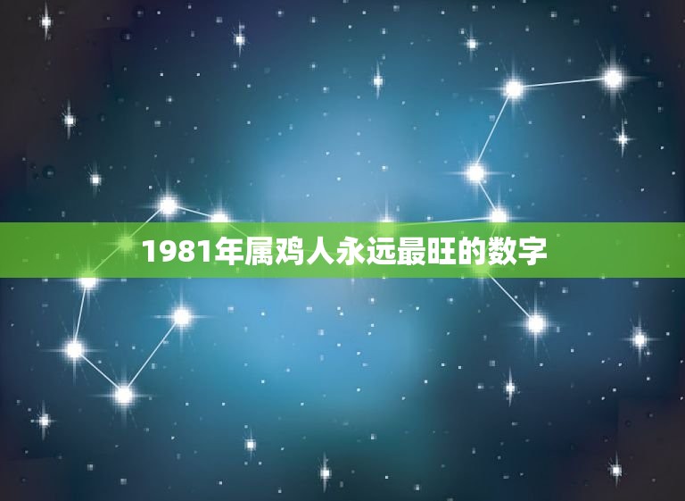 1981年属鸡人永远最旺的数字(介绍幸运数字是什么)  第1张