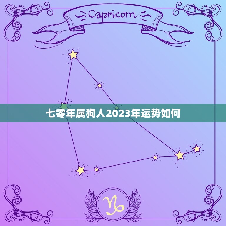 七零年属狗人2023年运势如何(狗年大展宏图财运亨通)  第1张