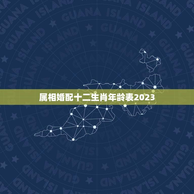 属相婚配十二生肖年龄表2023(2023年十二生肖婚配指南)  第1张