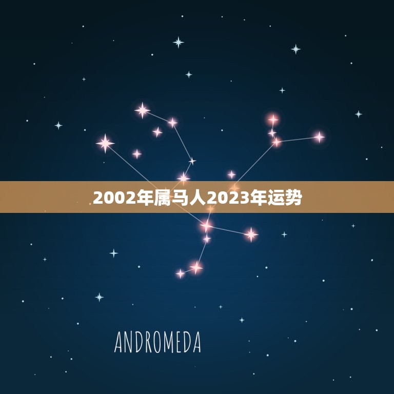 2002年属马人2023年运势(马到成功)