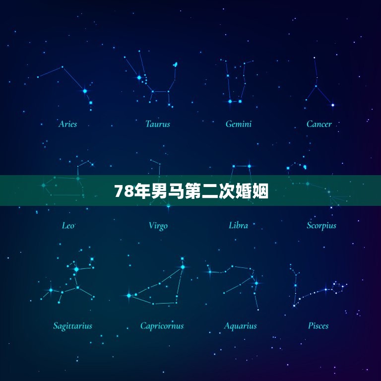 78年男马第二次婚姻(何时结婚)