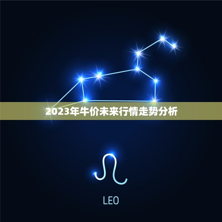 2023年牛价未来行情走势分析(牛市还将持续)