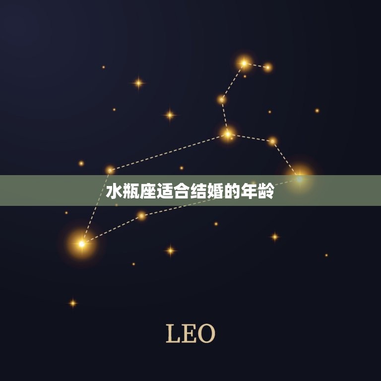 水瓶座适合结婚的年龄(讨论何时是时机)  第3张