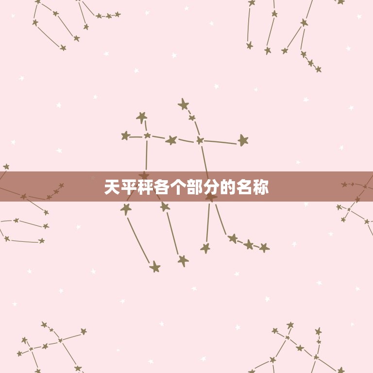 天平秤各个部分的名称(详解了解天平秤构造轻松称重)  第2张