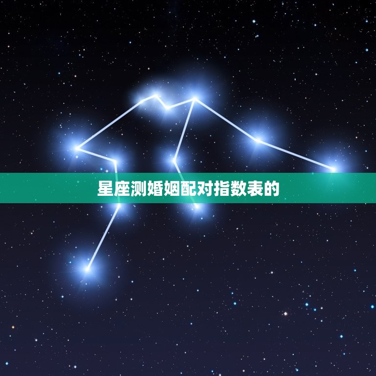 星座测婚姻配对指数表(如何预测你的婚姻成功率)  第2张