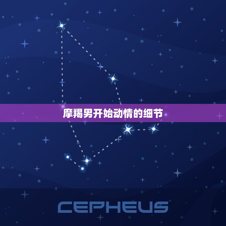 摩羯男开始动情的细节(介绍摩羯男内心的情感世界)  第3张