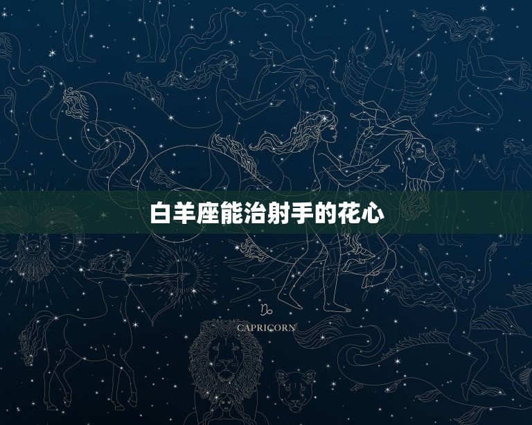 白羊座能治射手的花心(如何让射手座专一)  第3张