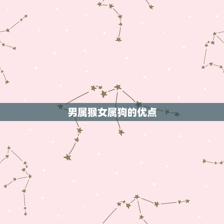 男属猴女属狗婚姻状况(幸福美满的方法)  第2张