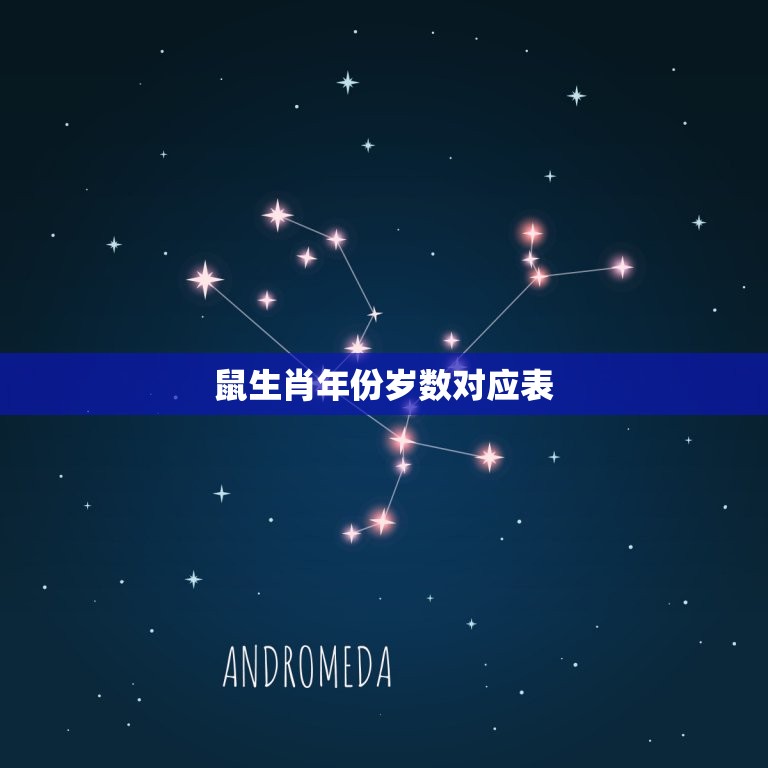 鼠生肖年份岁数对应表(快速查找你的年龄)  第2张