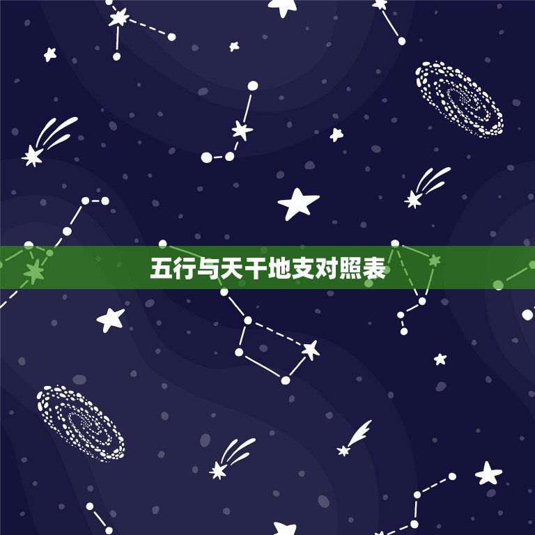五行与天干地支对照表(探秘中华文化的奥秘)  第3张