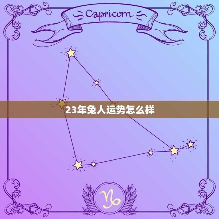 23年兔人运势怎么样(兔年大吉财运亨通)  第3张