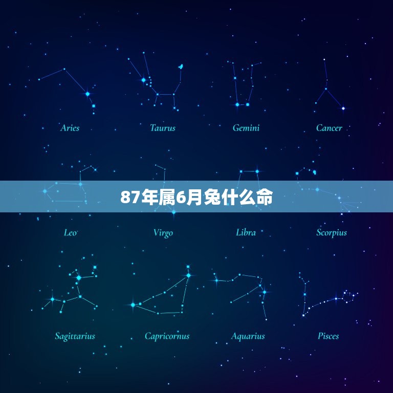 87年属6月兔什么命(兔子的命运如何)  第3张