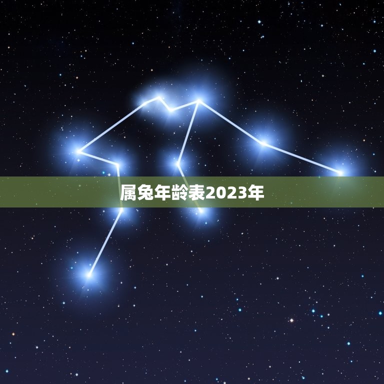 属兔年龄表2023年(详解兔年出生人的吉凶与运势)  第3张