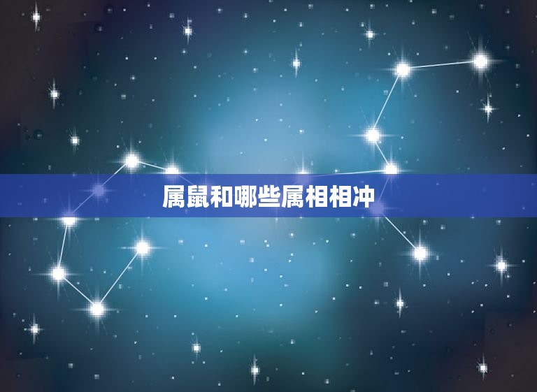 属鼠的和属什么的相冲(如何化解)  第1张