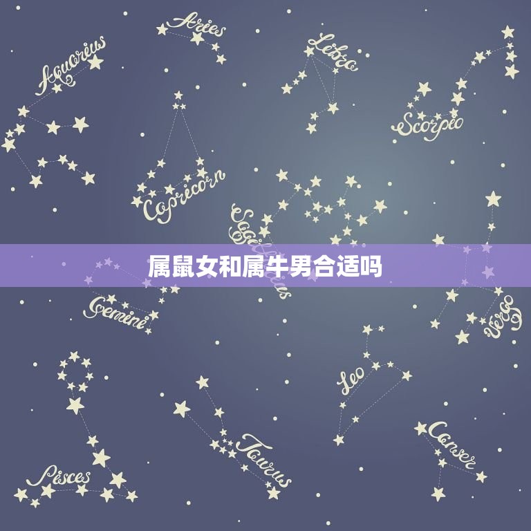 属鼠女和属牛男合适吗(星座配对分析)  第3张