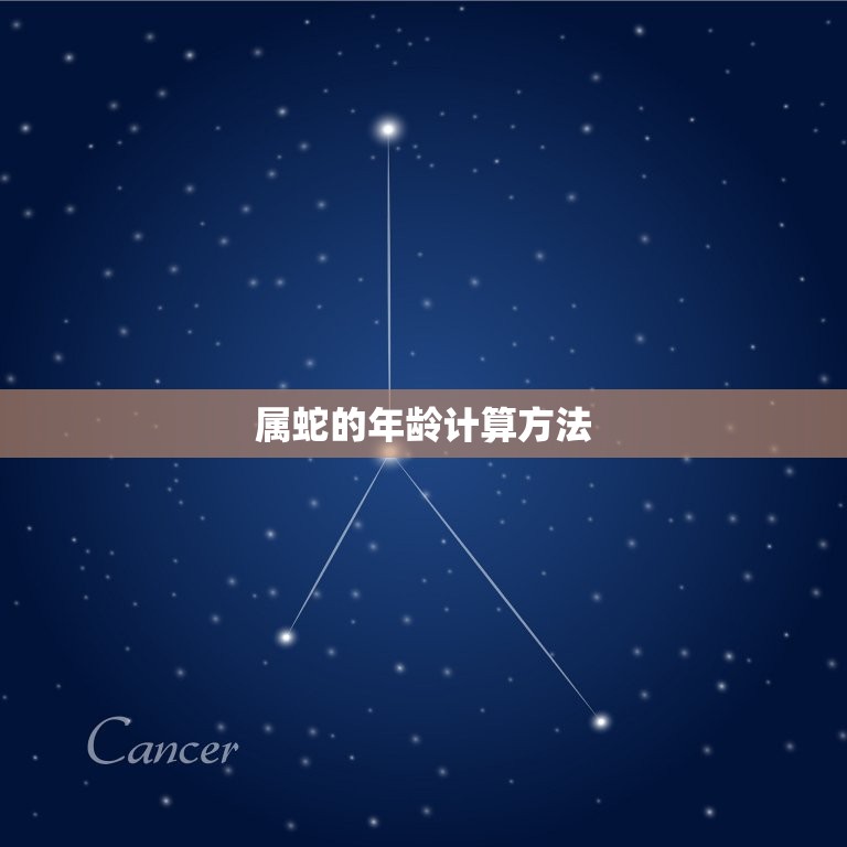 请问属蛇的今年多少岁(如何算出属蛇人的年龄)