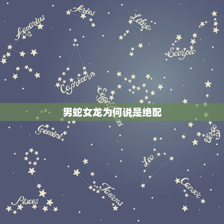 男蛇女龙为何说是绝配(介绍男蛇女龙的神秘配对之路)  第3张