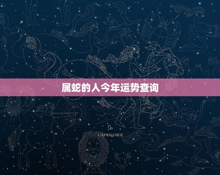 属蛇的人今年运势查询(2023年蛇年运势如何)  第3张