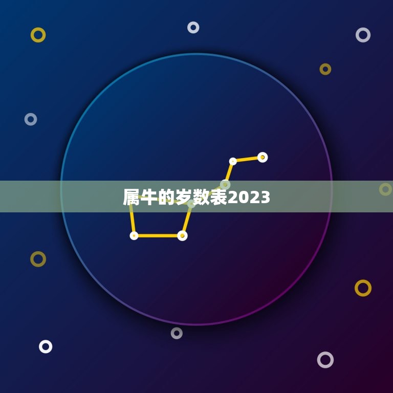 属牛的岁数表2023(2023年属牛人的吉凶运势一览)  第3张