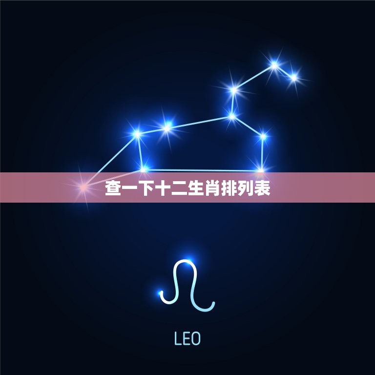 查一下十二生肖排列表(十二生肖排名表及寓意)  第3张