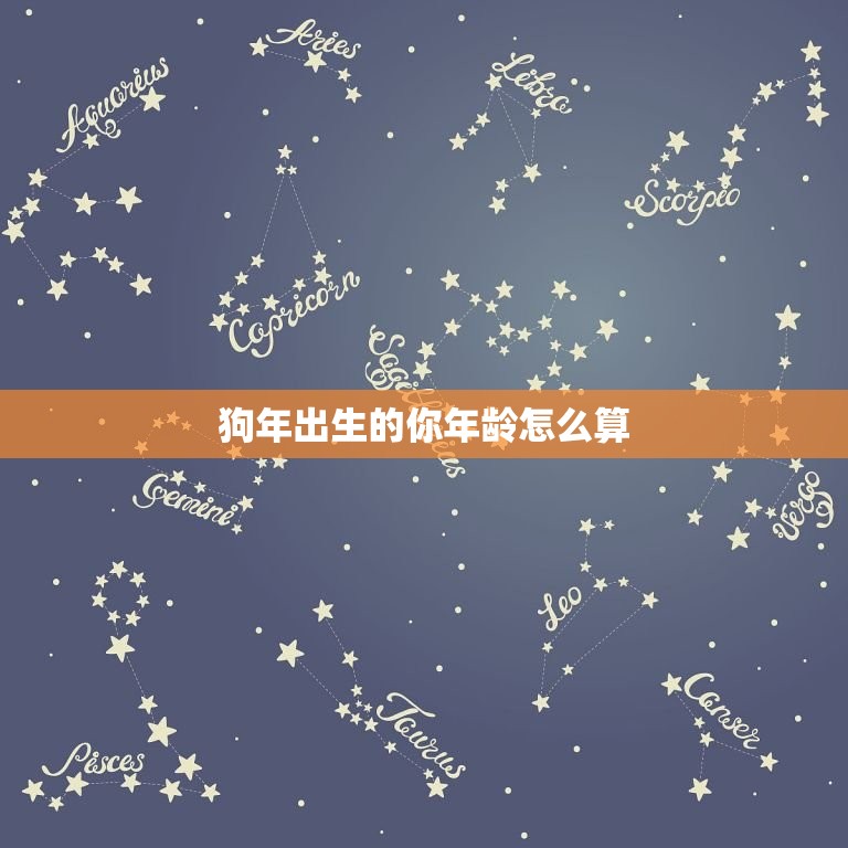 属狗的年份对照表年龄(狗年出生的你年龄怎么算)  第2张