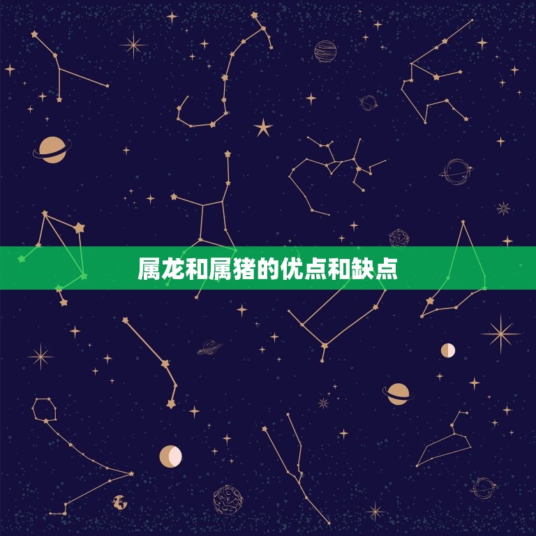 属龙属猪适合做夫妻吗(星座配对介绍)  第2张