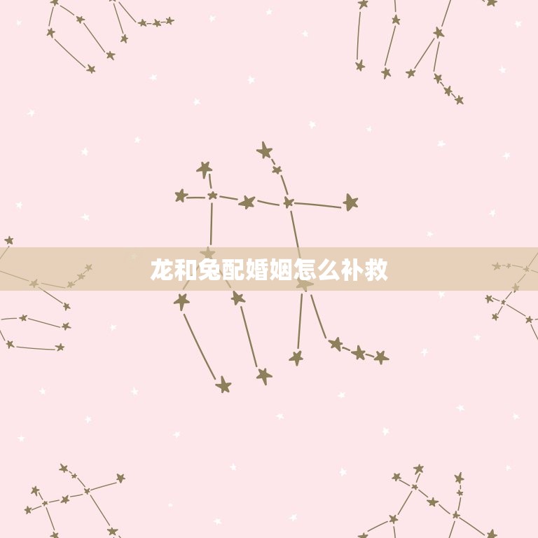 龙和兔配婚姻怎么补救(如何让两个截然不同的人走到一起)  第3张