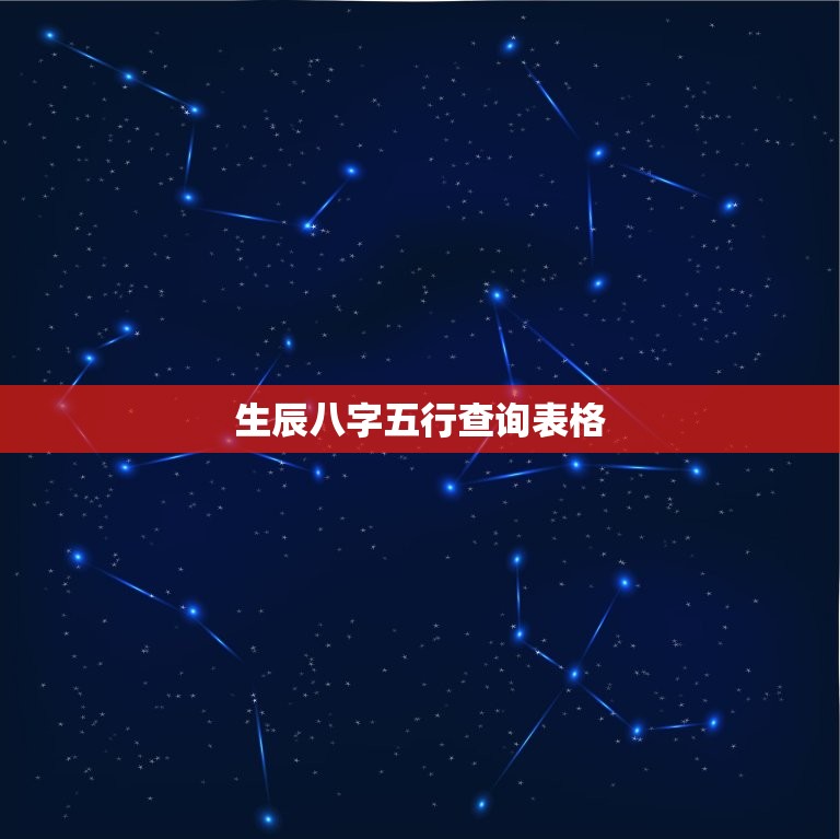 生辰八字五行查询表格(如何解读)  第3张