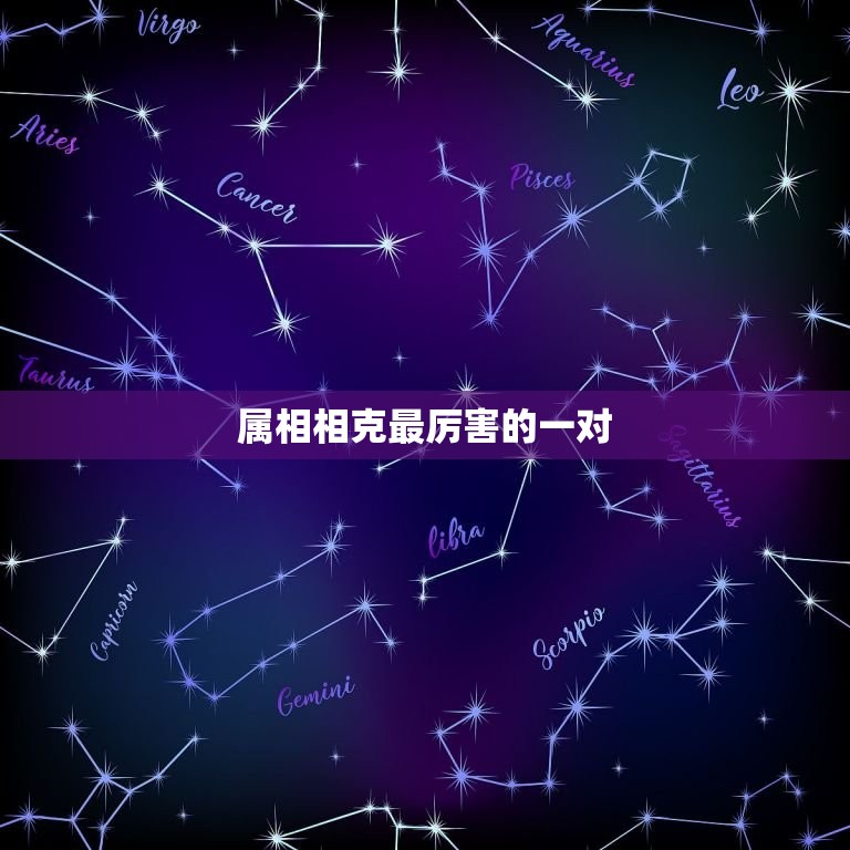 属相相克最厉害的一对(十二生肖中哪两个属相相克最严重)  第3张