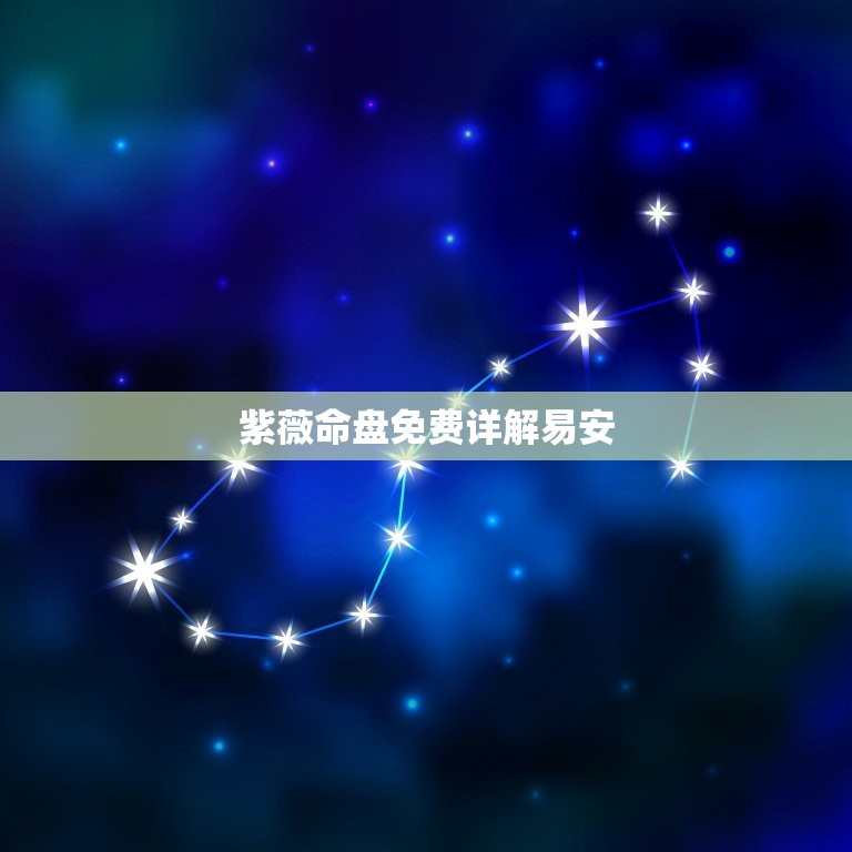 紫薇命盘免费详解易安(解读你的命运之路)  第3张