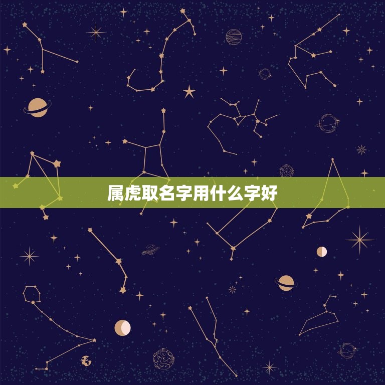 属虎取名字用什么字好(如何选择适合属虎的名字)  第3张